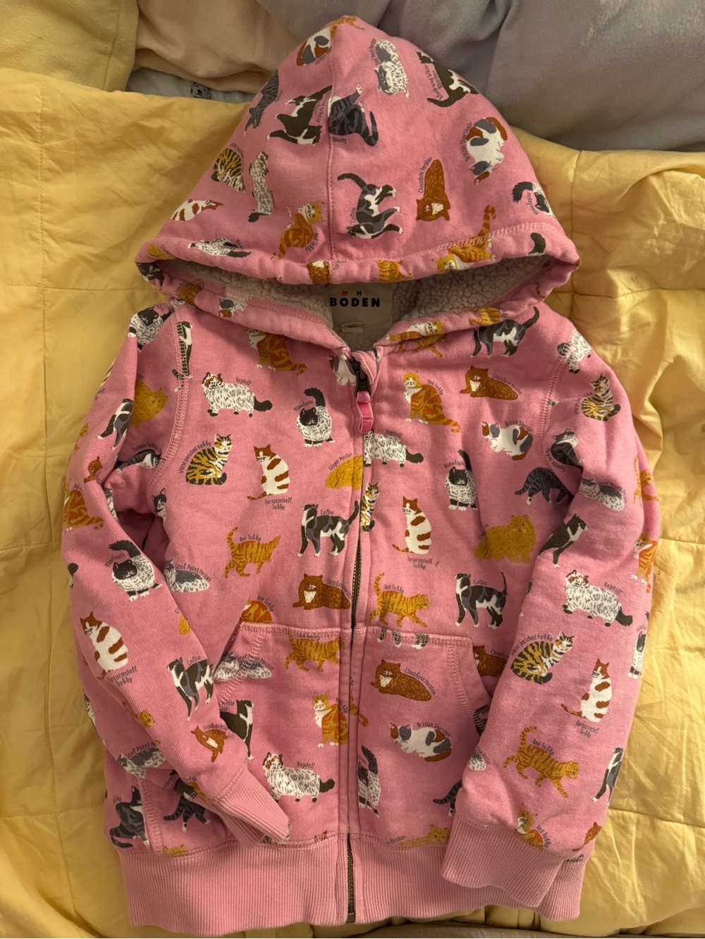 Mini Boden sherpa hoodie 7/8